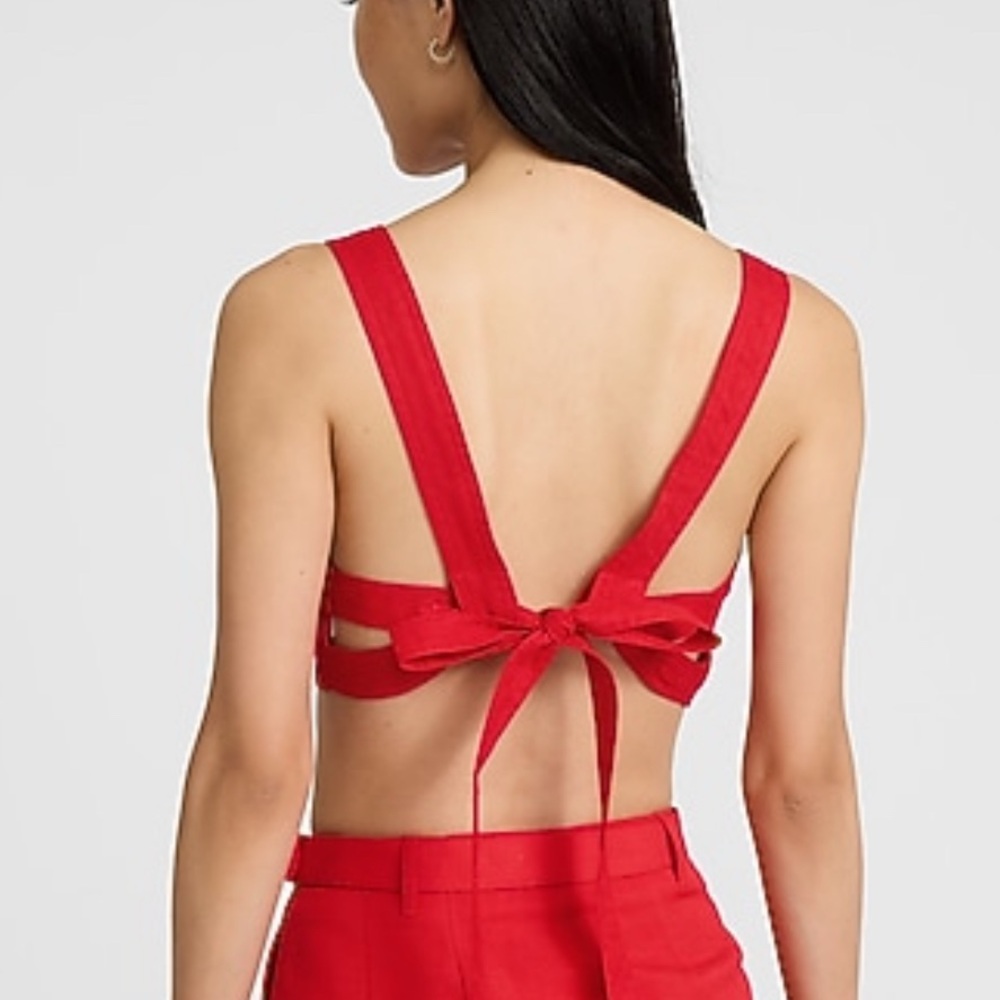 Express Vibrant Red Women's Crop Top